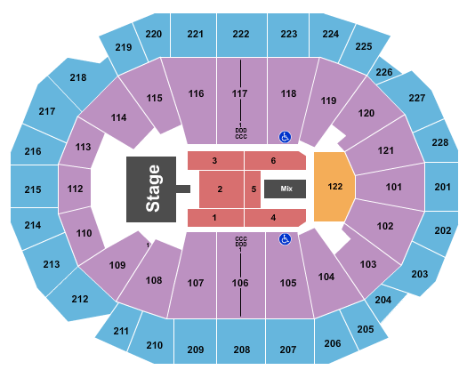 Fiserv Forum Kid Rock Seating Chart